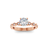 1.10 Ctw CZ Infinity Milgrain Engagement Ring