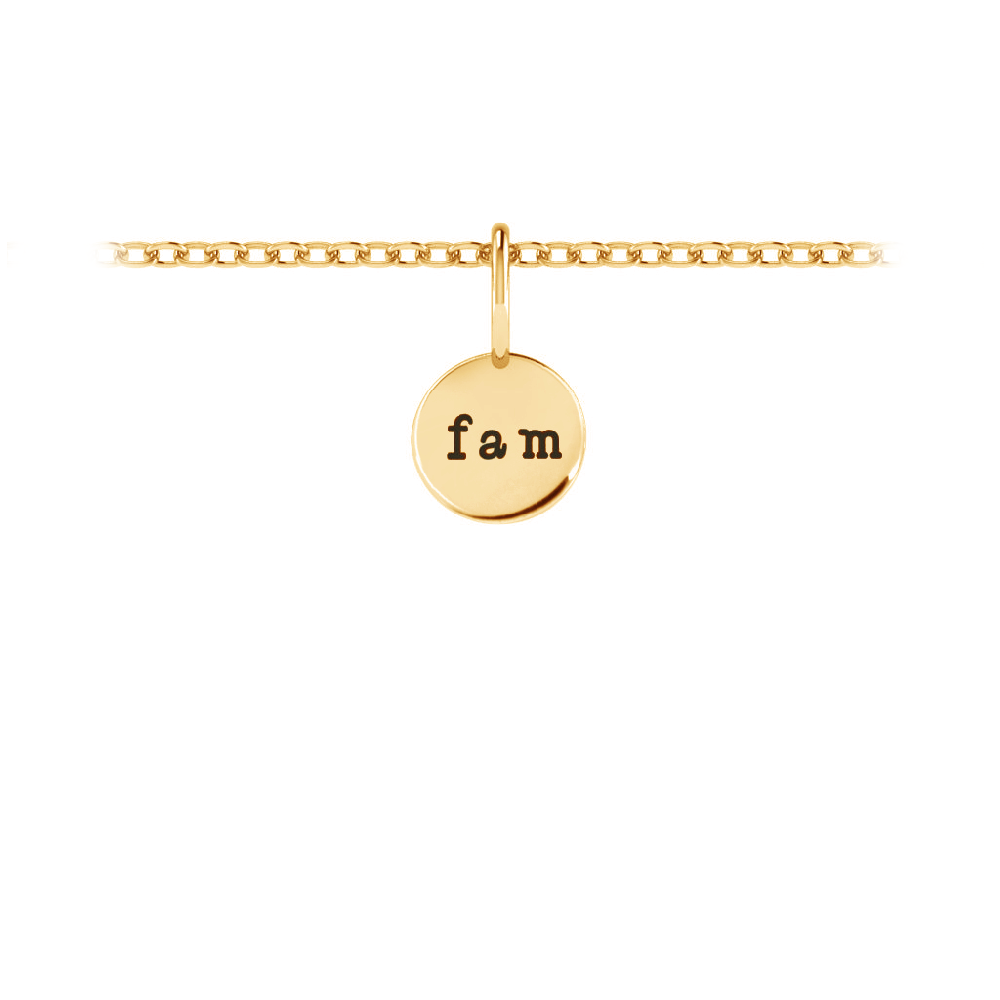Small Personalized Round Charm