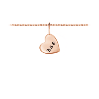 Small Personalized Heart Charm