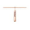 Small Personalized Vertical Bar Charm