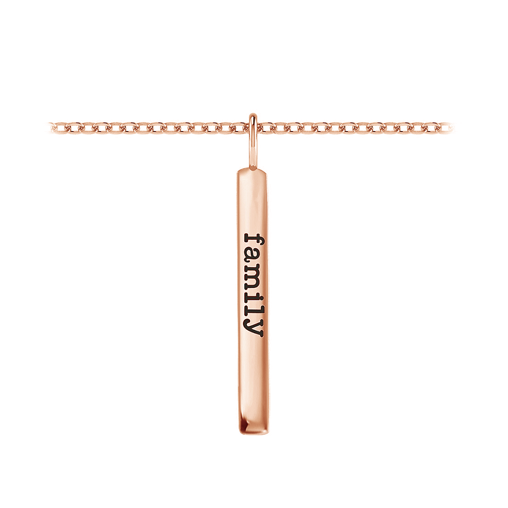 Medium Personalized Vetical Bar Charm