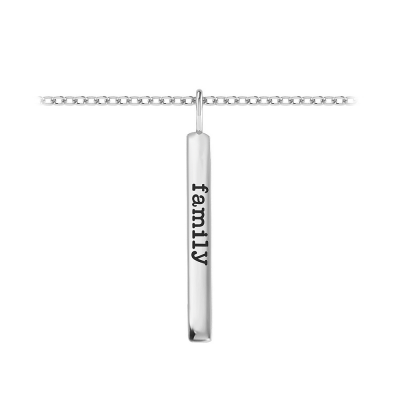 Medium Personalized Vetical Bar Charm