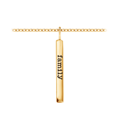 Medium Personalized Vetical Bar Charm