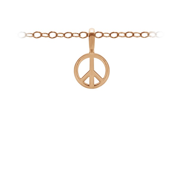 Small Peace Sign Charm