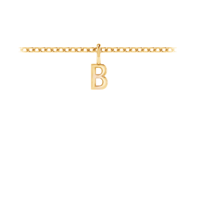 Mini Block Letter Charm B