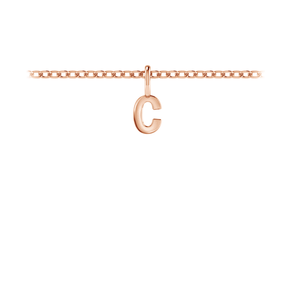 Mini Block Letter Charm C