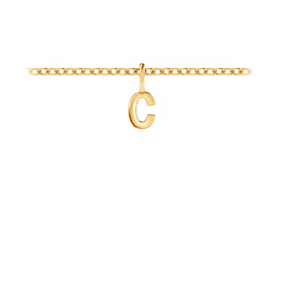 Mini Block Letter Charm C
