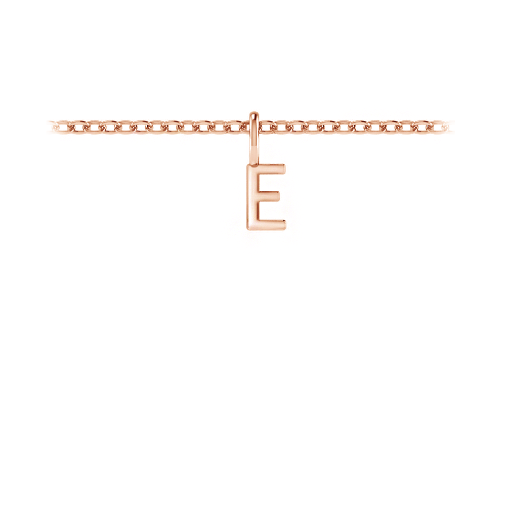 Mini Block Letter Charm E