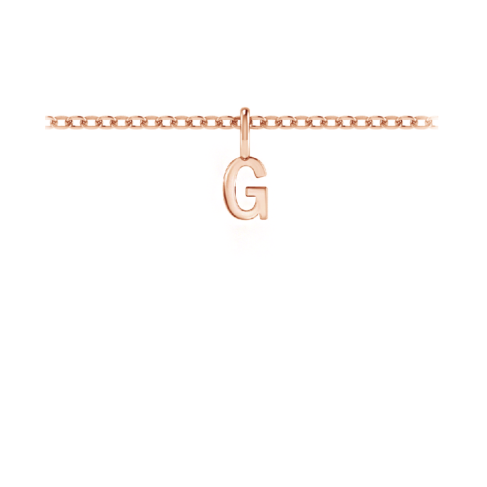 Mini Block Letter Charm G