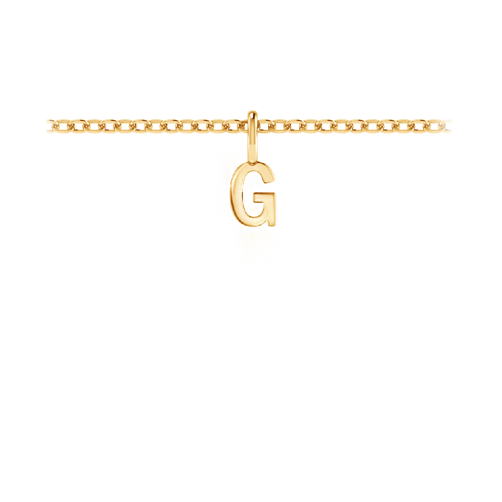 Mini Block Letter Charm G