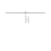 Mini Block Letter Charm H