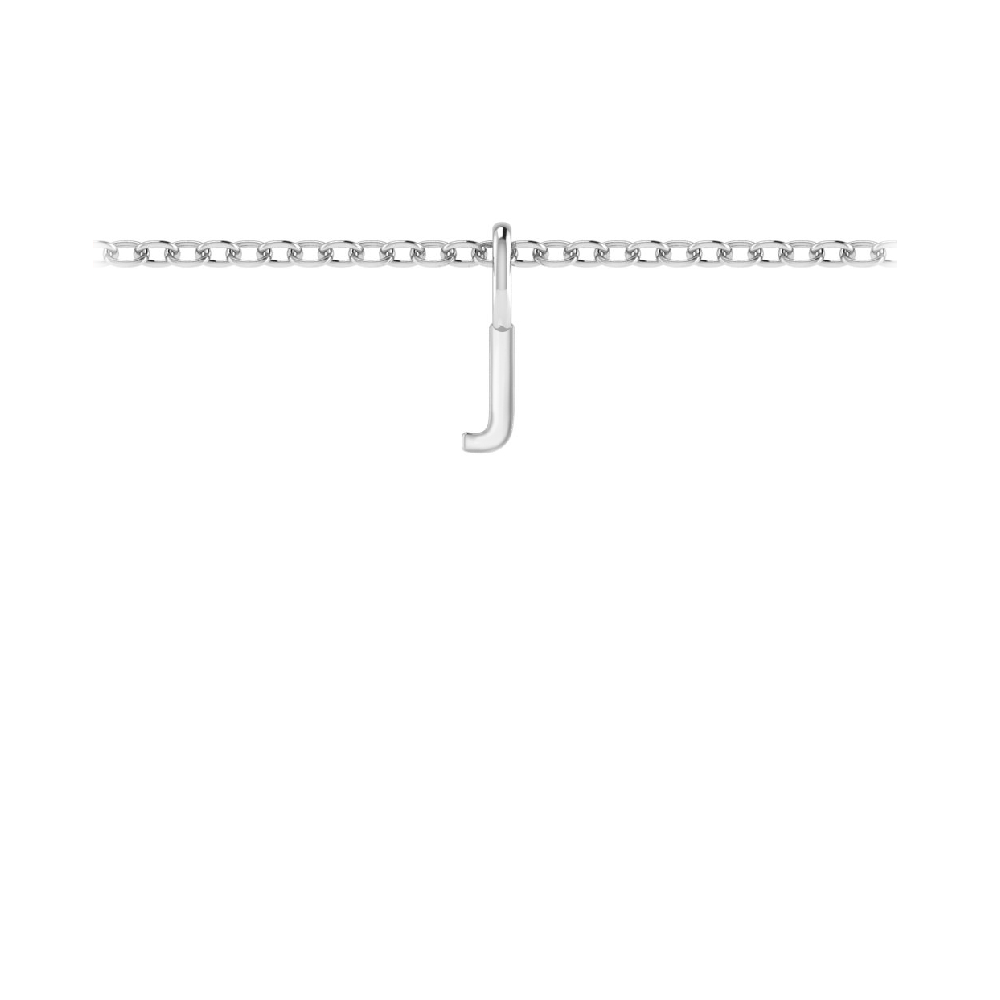 Mini Block Letter Charm J