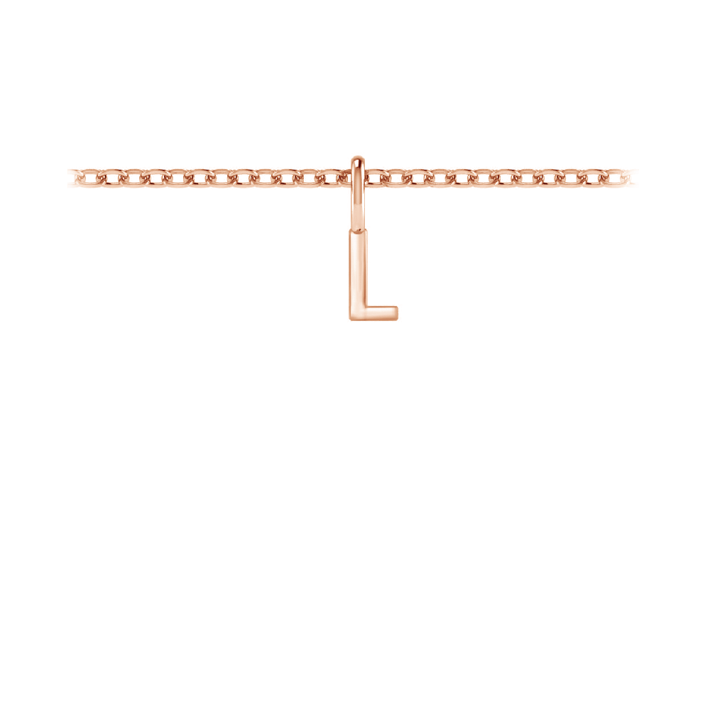 Mini Block Letter Charm L
