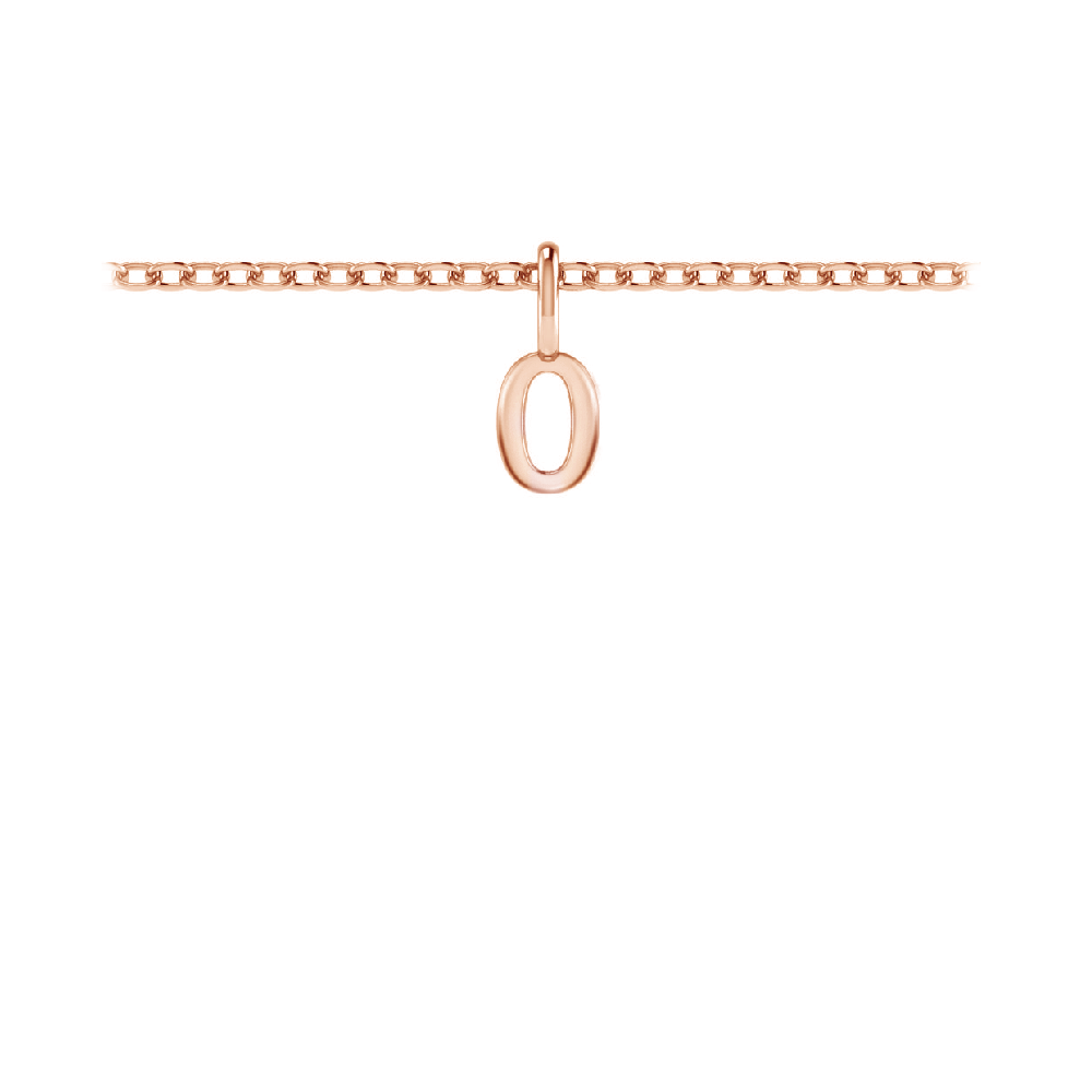 Mini Block Letter Charm O