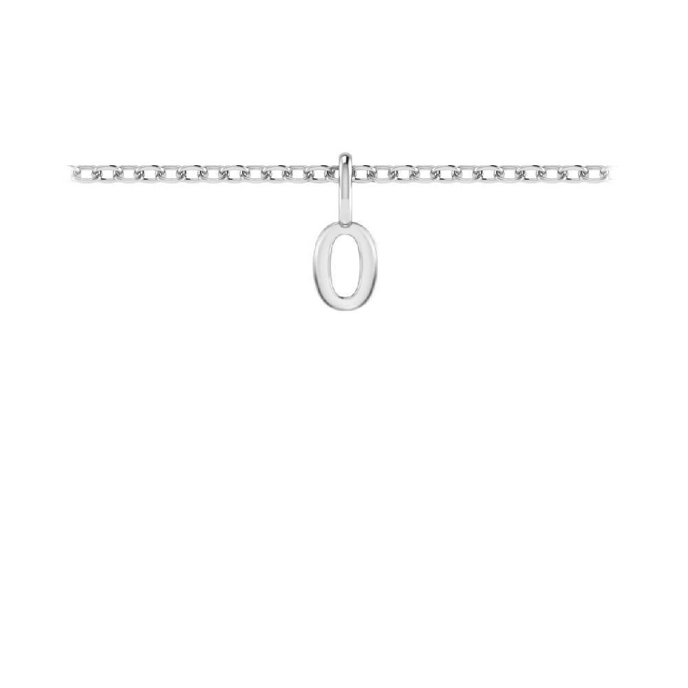 Mini Block Letter Charm O