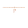 Mini Block Letter Charm P
