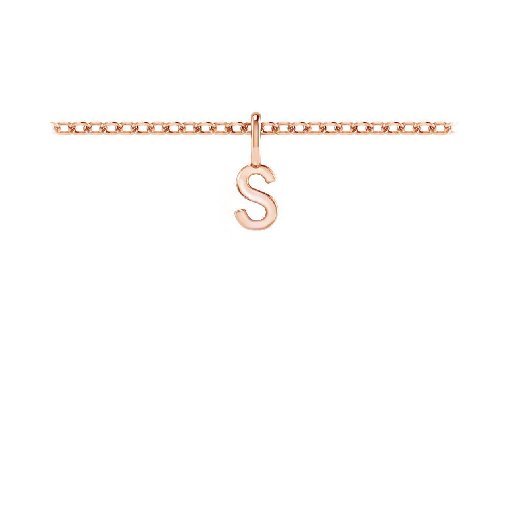 Mini Block Letter Charm S