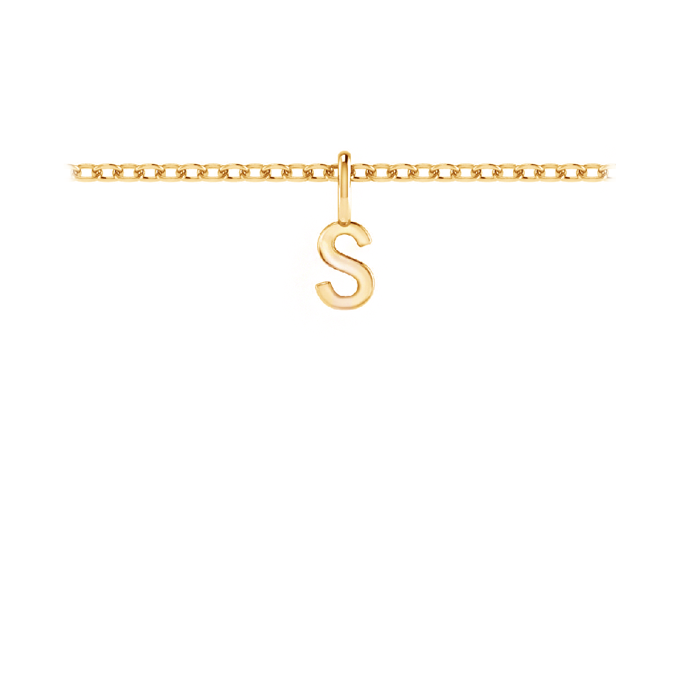 Mini Block Letter Charm S