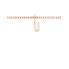Mini Block Letter Charm U