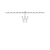 Mini Block Letter Charm W