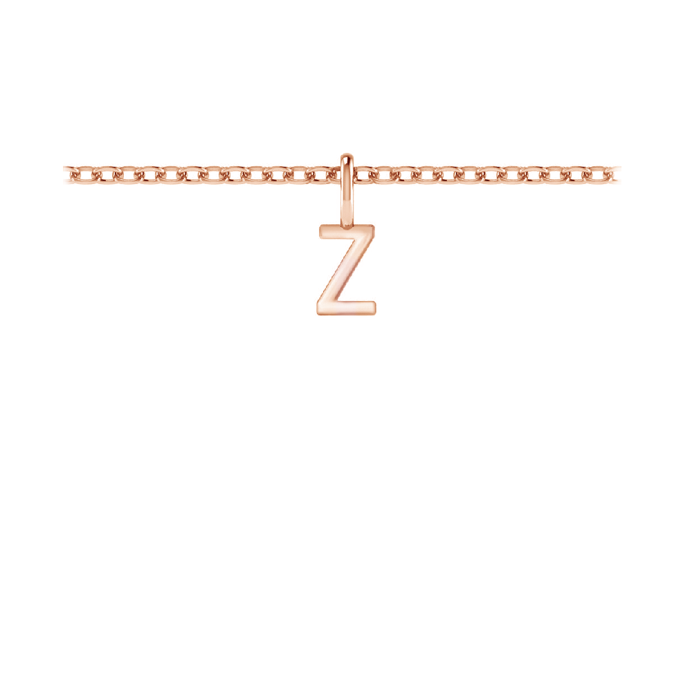 Mini Block Letter Charm Z