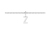 Mini Block Letter Charm Z