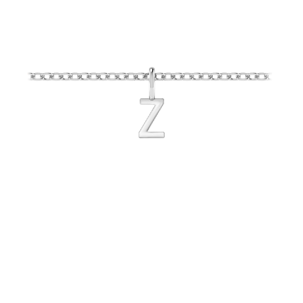 Mini Block Letter Charm Z