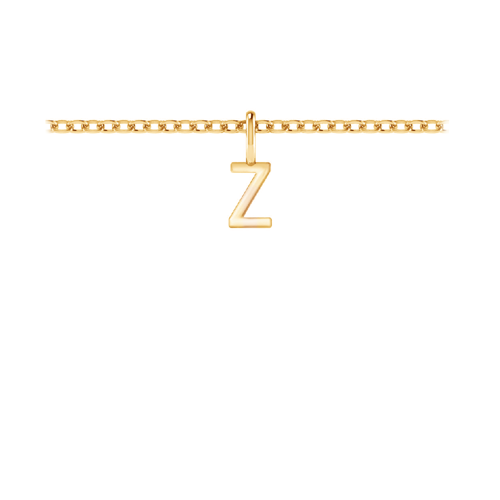 Mini Block Letter Charm Z