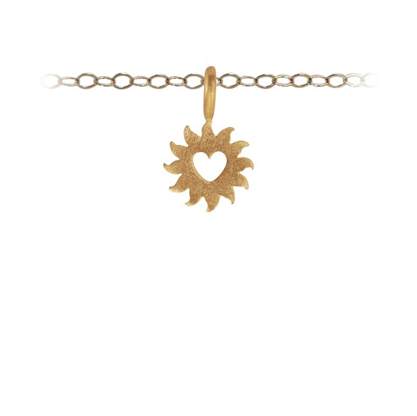 Sunshine Heart Charm