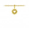 Sunshine Heart Charm