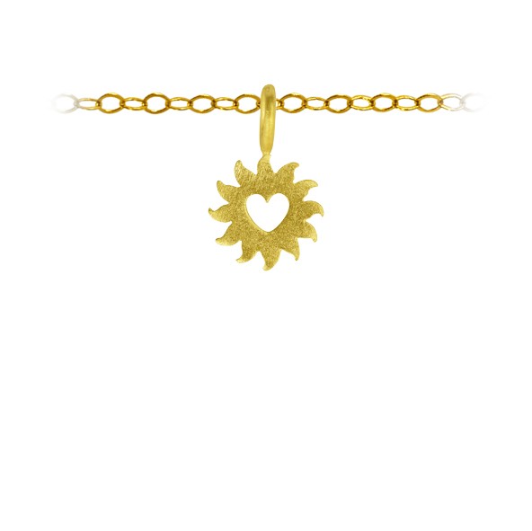 Sunshine Heart Charm