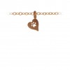 Cutout Paw Heart Charm