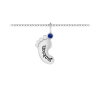 Personalized Birthstone Footprint Charm