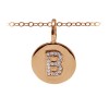 Pavé Initial Charm B
