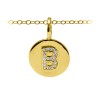 Diamond Pavé Initial Charm B
