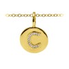 Pavé Initial Charm C