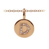 Diamond Pavé Initial Charm D