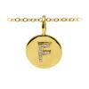 Pavé Initial Charm F
