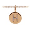 Diamond Pavé Initial Charm H