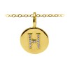 Diamond Pavé Initial Charm H