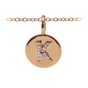 Pavé Initial Charm K