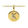 Pavé Initial Charm K