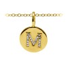 Pavé Initial Charm M