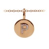 Pavé Initial Charm P