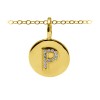 Pavé Initial Charm P
