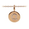 Pavé Initial Charm Q