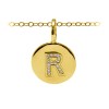 Pavé Initial Charm R
