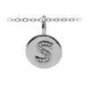 Diamond Pavé Initial Charm S