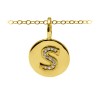 Diamond Pavé Initial Charm S