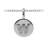 Diamond Pavé Initial Charm W
